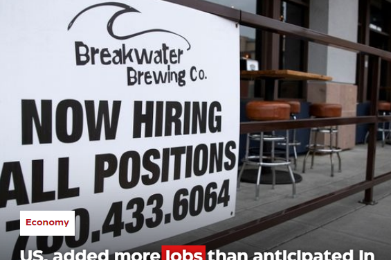 U.S. added more jobs than anticipated in May