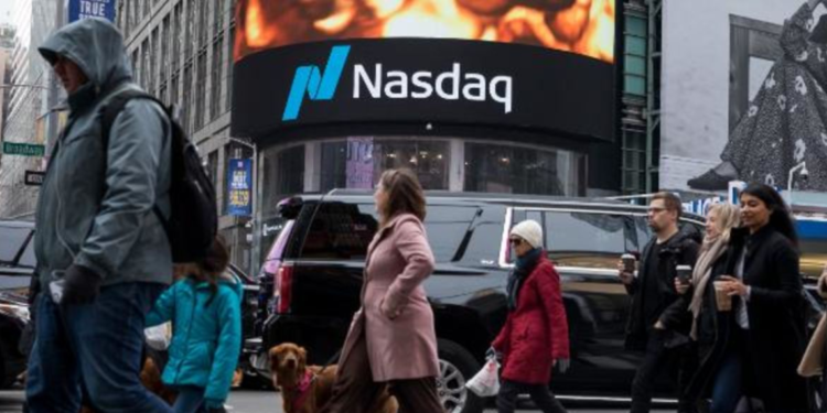 Blue-chip stocks are pulling back while the tech sector leads the surge, affecting major indices like the Nasdaq 100, Dow Jones, and S&P 500