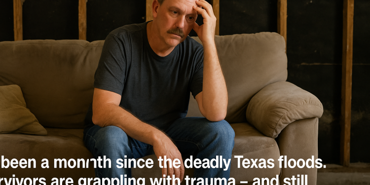 It’s been a month since the deadly Texas floods. Survivors are grappling with trauma – and still waiting on financial help