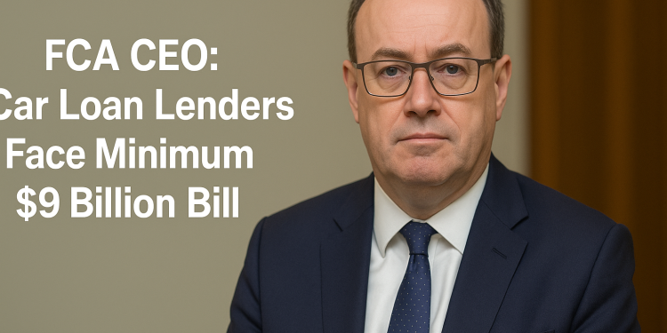 FCA CEO: Car Loan Lenders Face Minimum £9 Billion Bill