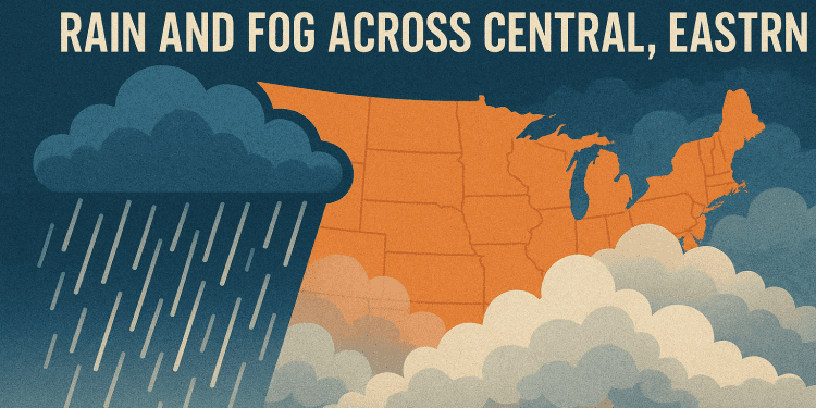 October-Like Chill Ushers in Rain and Fog Across Central, Eastern U.S.