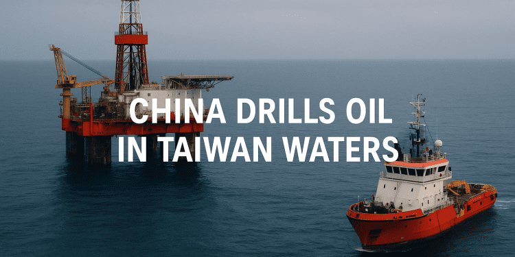 China Drills Oil in Taiwan Waters