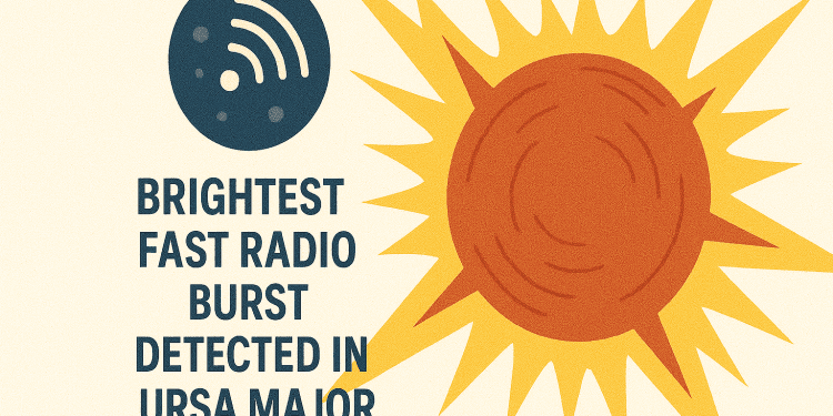 Brightest Fast Radio Burst Detected in Ursa Major