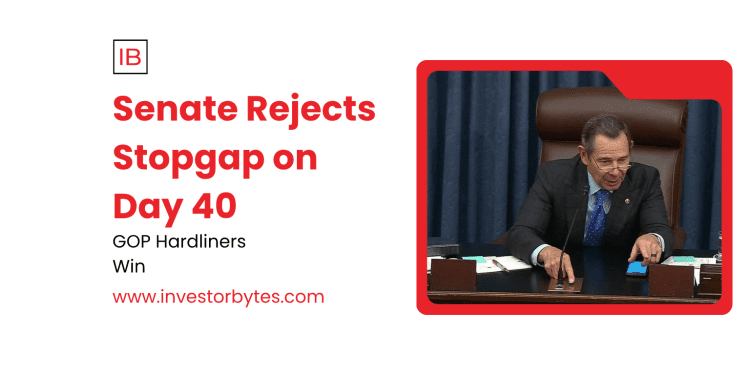 Senate Rejects Stopgap on Day 40