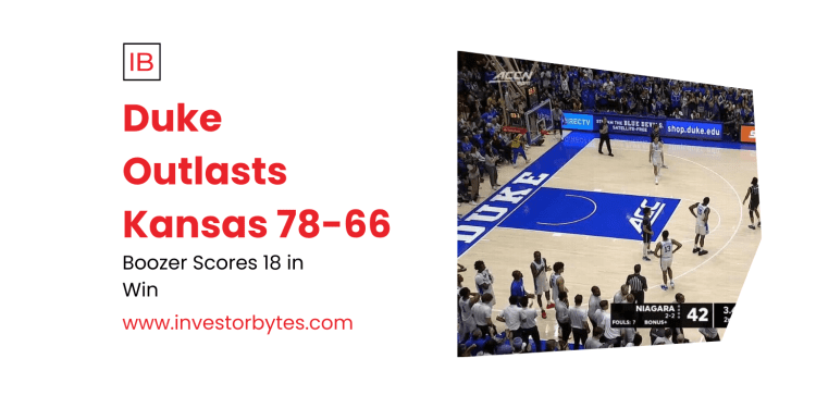 Duke Outlasts Kansas 78-66: Boozer’s Double-Double Powers No. 5 Blue Devils in Champions Classic Dominance