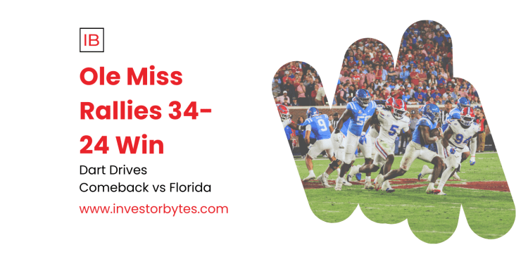 Ole Miss Rallies 34-24 Win: Lacy’s Record Rush Ignites Rebels’ Rally, Locking CFP At-Large Bid in Record Crowd