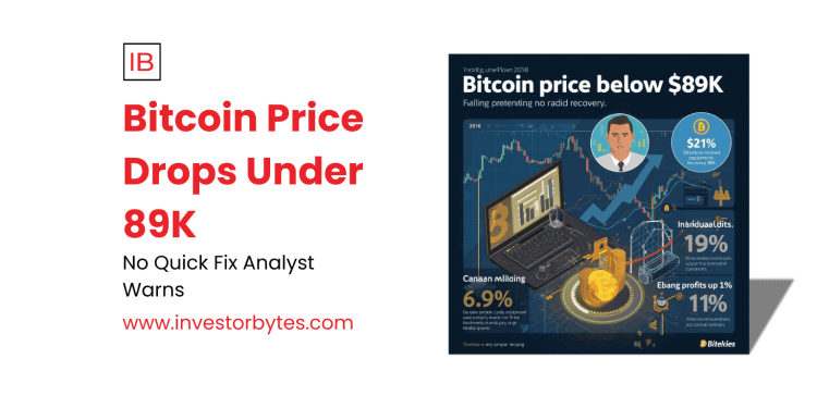 Bitcoin Price Drops Under 89K: Seven-Month Low Erases 2025 Gains Amid Death Cross and ETF Exodus