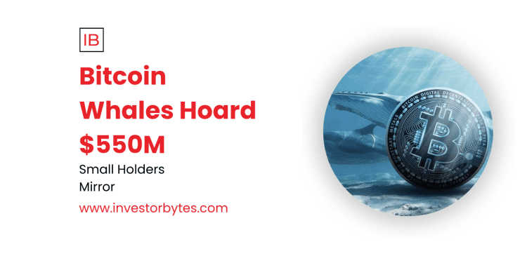 Bitcoin Whales Hoard $550M