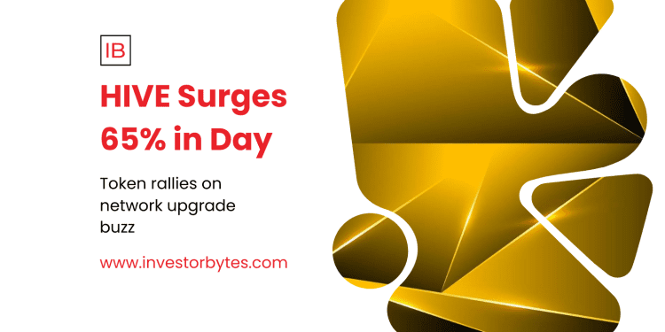 HIVE Surges 65% in Day