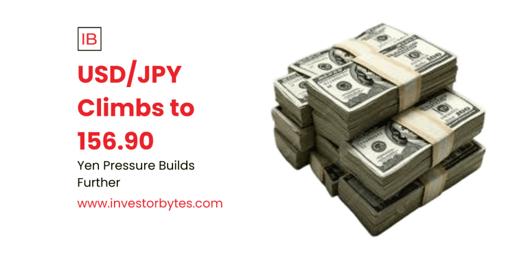 USD/JPY Climbs to 156.90