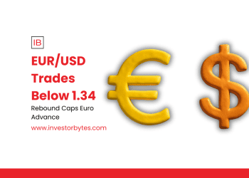 EUR/USD Trades Below 1.34