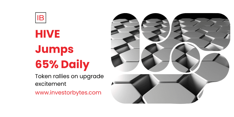 HIVE Jumps 65% Daily
