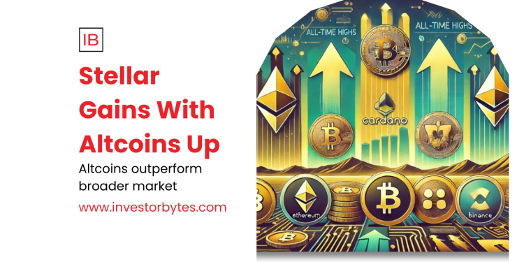 Stellar Gains With Altcoins Up