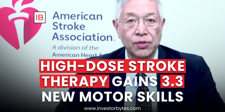 High-Dose Stroke Therapy Gains 3.3 New Motor Skills