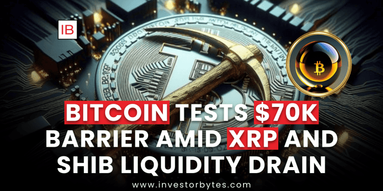 Bitcoin Battles $70K as XRP and Shiba Inu Face Liquidity Drain – Crypto Market Analysis 2026