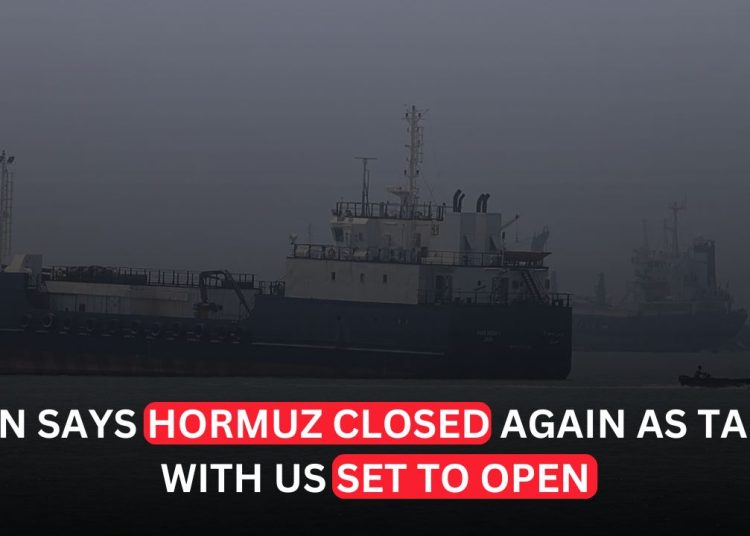 Iran Announces Closure of Strait of Hormuz Amid Ceasefire Dispute