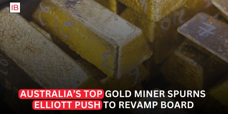 Australia’s Top Gold Miner Rejects Elliott’s Push to Revamp Its Board