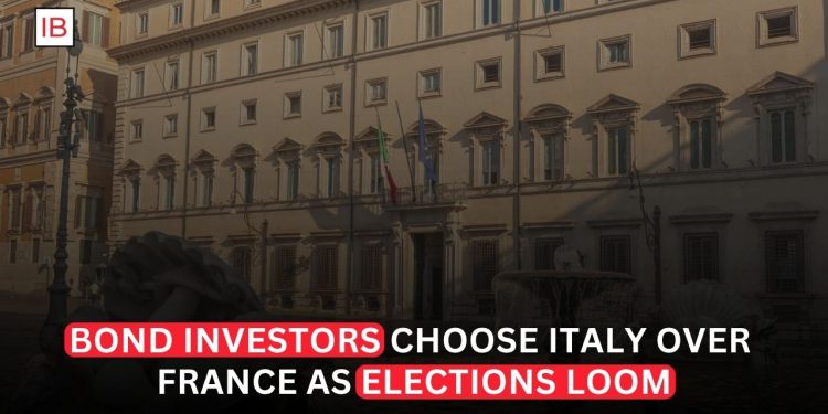 Bond Investors Choose Italy Over France as Election Risk Builds