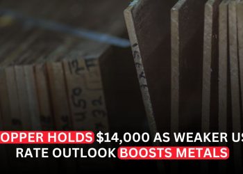 Copper Holds $14,000 as Weaker US Rate Outlook Boosts Metals