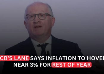 ECB’s Lane Says Euro-Area Inflation Could Hover Around 3% Through the Rest of 2026