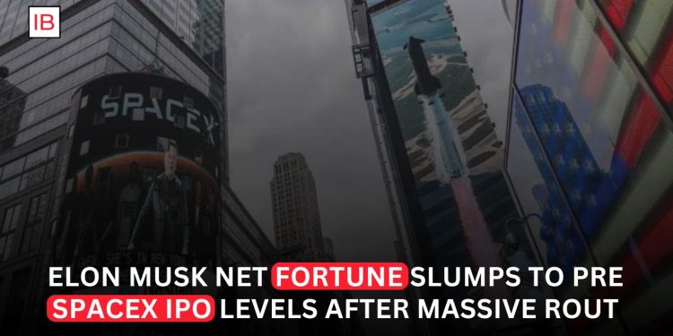Elon Musk's Fortune Slumps to Pre-SpaceX IPO Levels After Rout