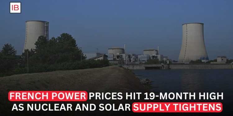French Power Hits 19-Month High as Nuclear and Solar Supply Tightens