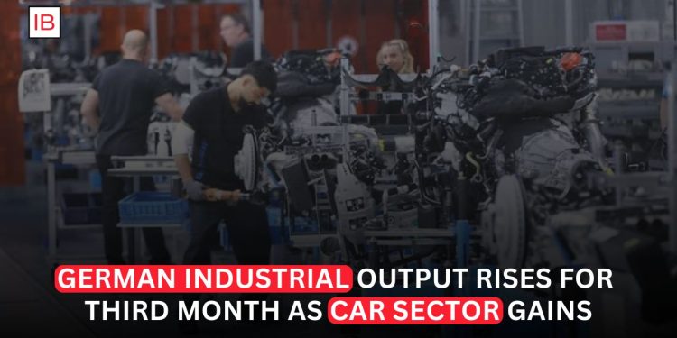 German Industrial Production Increases for Third Month on Cars