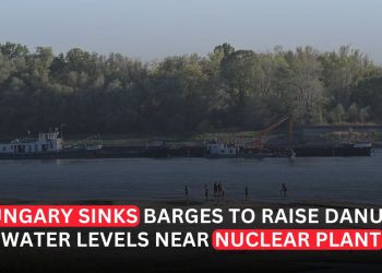 Hungary Sinks Barges to Lift Danube Near Its Nuclear Plant