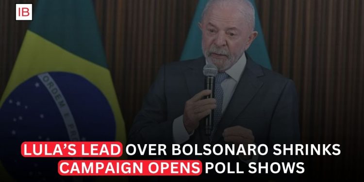 Lula’s Lead Over Bolsonaro Shrinks as Brazil’s Election Campaign Begins