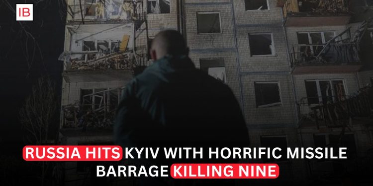 Russia Hits Kyiv With Missile Barrage, Killing Nine