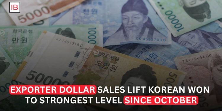 South Korean Won Climbs to Highest Level Since October as Exporters Increase Dollar Sales