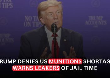 Trump Denies US Munitions Shortage, Warns Leakers of Jail Time