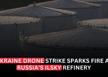 Ukraine Drone Strike Sparks Fire at Russia's Ilsky Refinery