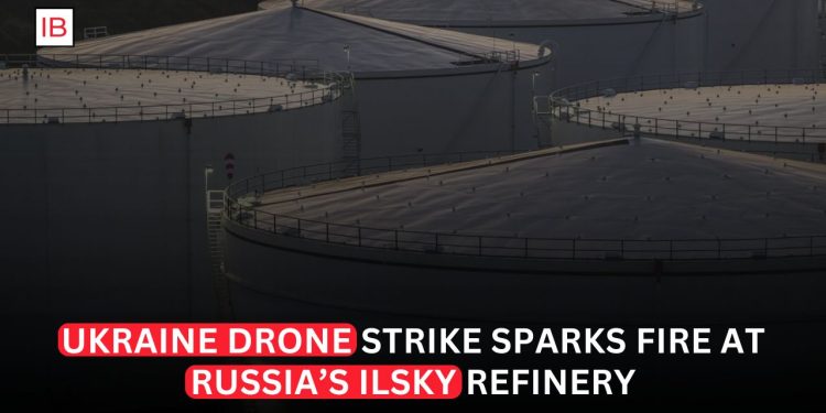 Ukraine Drone Strike Sparks Fire at Russia's Ilsky Refinery