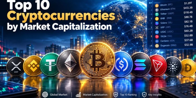 Top 10 cryptocurrencies by market capitalization in 2026