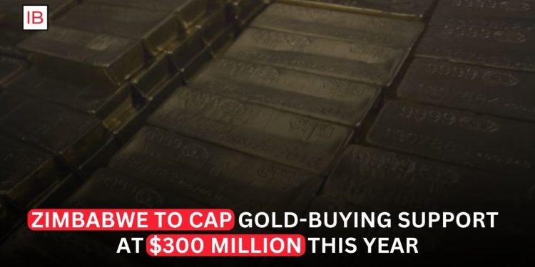 Zimbabwe to Cap Gold-Buying Support at $300 Million This Year