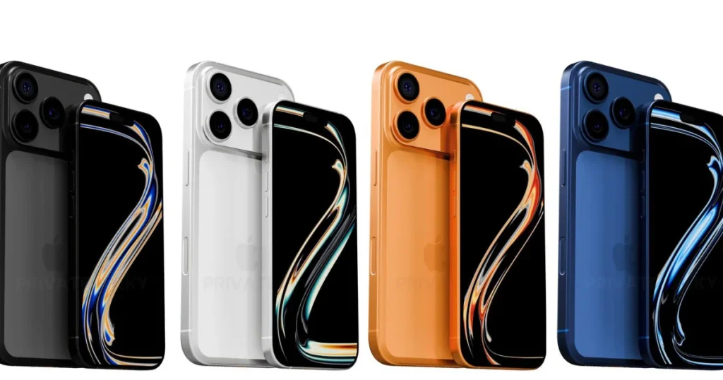 Apple iPhone 17 Pro Max — "Apple iPhone 17 Pro Max in Cosmic Orange with triple camera system"