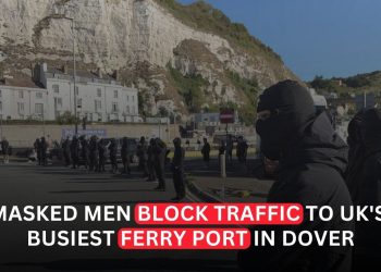 Masked Protesters Block Dover Port Roads, Disrupting Cross-Channel Traffic