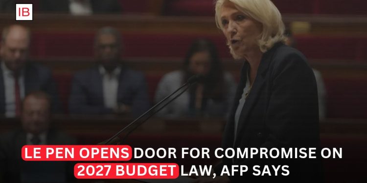 Le Pen Opens Door to Compromise on France’s 2027 Budget