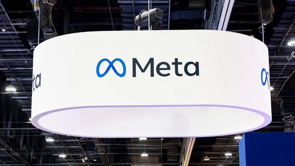 Meta technology company logo