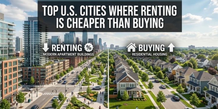 Top U.S. cities where renting is cheaper than buying