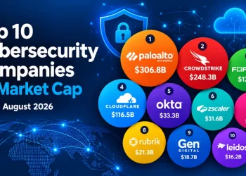 Cybersecurity operations center representing leading cybersecurity companies and cloud security