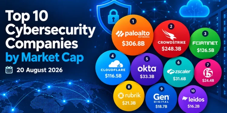 Cybersecurity operations center representing leading cybersecurity companies and cloud security