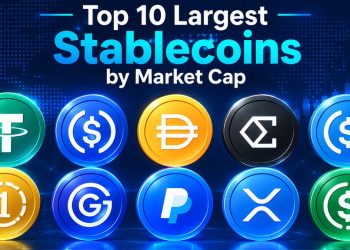 Top 10 largest stablecoins by market cap in 2026, including USDT, USDC, USDS and other major stablecoins