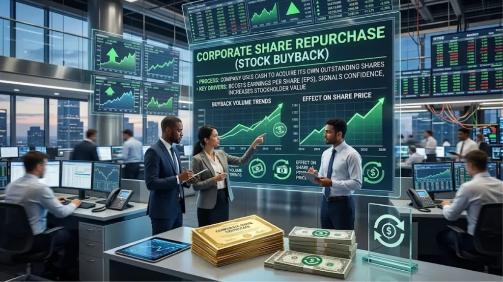Stock buybacks and corporate share repurchases