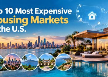 Luxury homes representing the most expensive housing markets in the United States in 2026