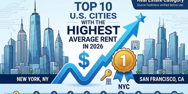 New York City apartment buildings representing high U.S. rental prices